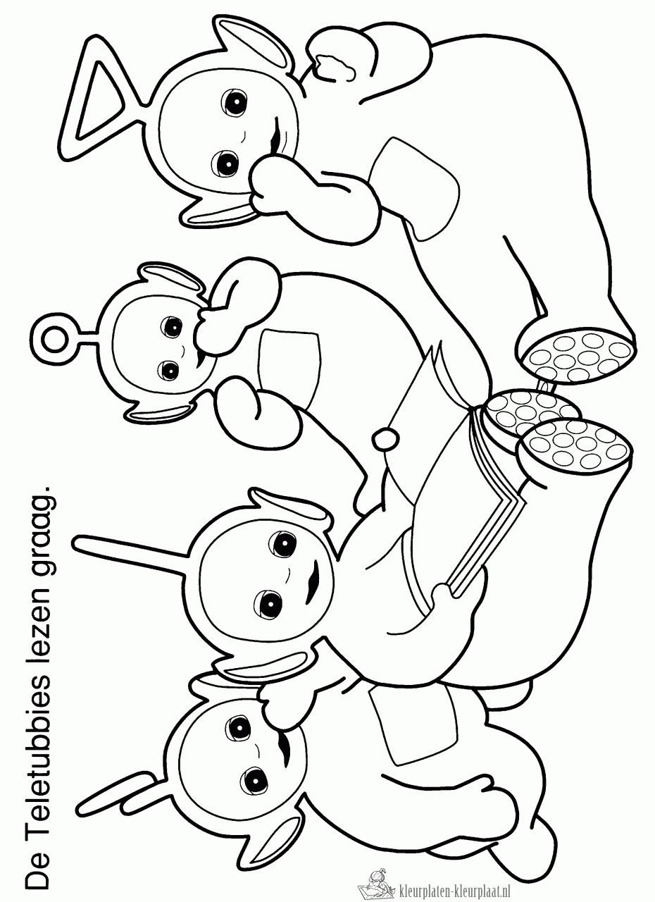 Teletubbies 40 kleurplaat