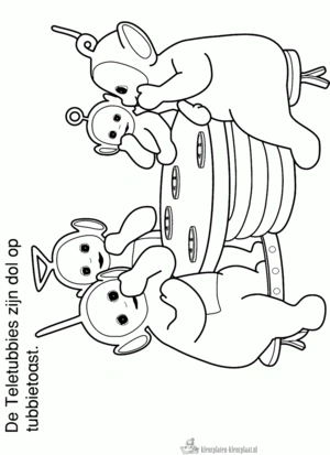 Teletubbies 45 kleurplaat om te printen en kleuren