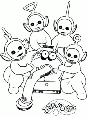 Teletubbies 47 kleurplaat om te printen en kleuren