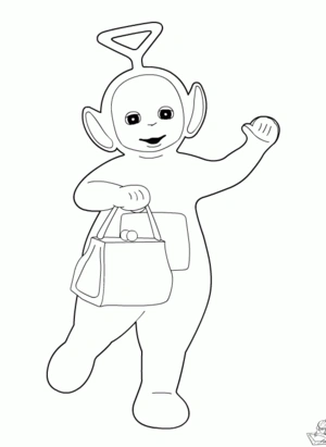 Teletubbies 6 kleurplaat om te printen en kleuren