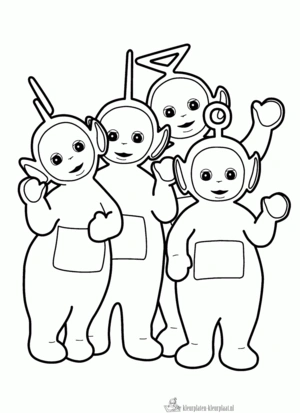 Teletubbies 9 kleurplaat om te printen en kleuren