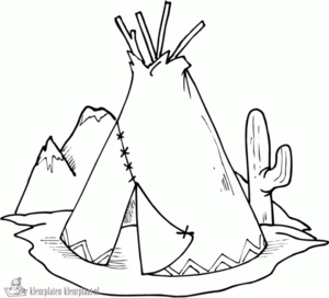 Tent 19 kleurplaat om te printen en kleuren