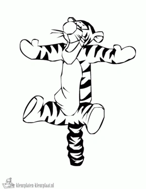 Tijger 30 kleurplaat om te printen en kleuren