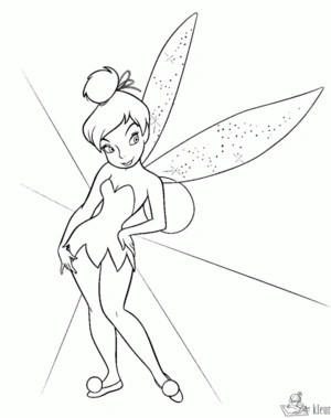 Tinkerbell 35 kleurplaat om te printen en kleuren