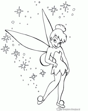 Tinkerbell 37 kleurplaat om te printen en kleuren