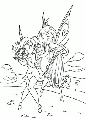 Tinkerbell 46 kleurplaat om te printen en kleuren