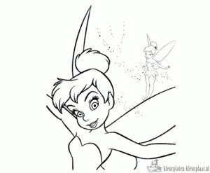 Tinkerbell 57 kleurplaat om te printen en kleuren