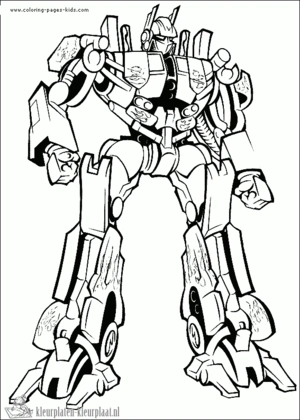 Transformers 1 kleurplaat om te printen en kleuren