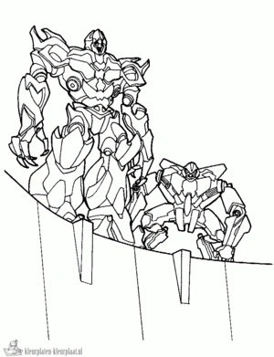 Transformers 12 kleurplaat om te printen en kleuren