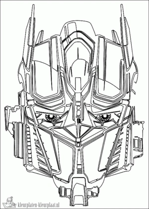 Transformers 15 kleurplaat om te printen en kleuren