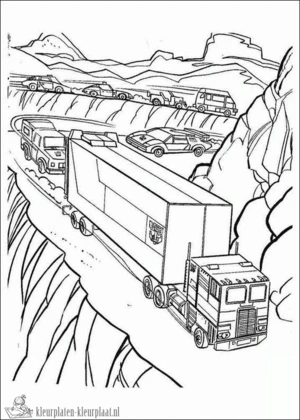Transformers 21 kleurplaat om te printen en kleuren