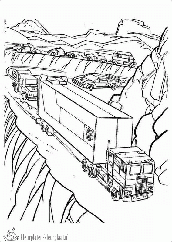Transformers 21 kleurplaat