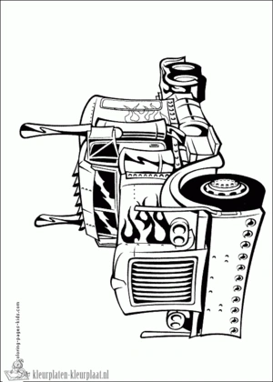 Transformers 5 kleurplaat om te printen en kleuren