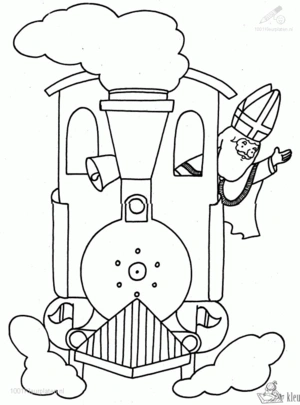 Trein 12 kleurplaat om te printen en kleuren