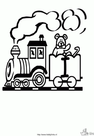 Trein 28 kleurplaat om te printen en kleuren