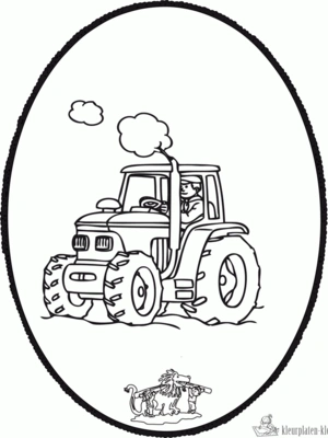 Trekker 5 kleurplaat om te printen en kleuren