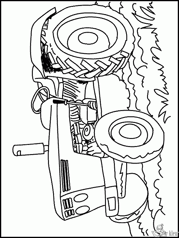 Trekker 6 kleurplaat