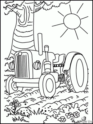 Trekker 7 kleurplaat om te printen en kleuren