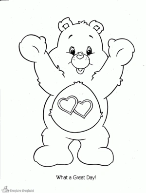 Troetelbeertjes kleurplaten om te printen en kleuren