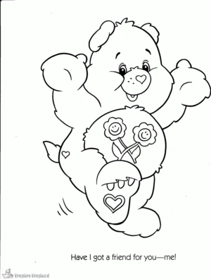 Troetelbeertjes 2 kleurplaat om te printen en kleuren