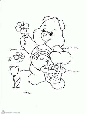 Troetelbeertjes 4 kleurplaat om te printen en kleuren