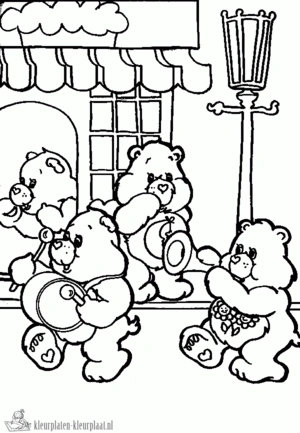 Troetelbeertjes 7 kleurplaat om te printen en kleuren