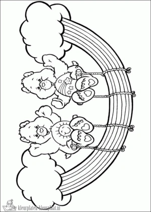 Troetelbeertjes 8 kleurplaat om te printen en kleuren
