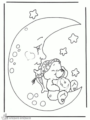 Troetelbeertjes 9 kleurplaat om te printen en kleuren