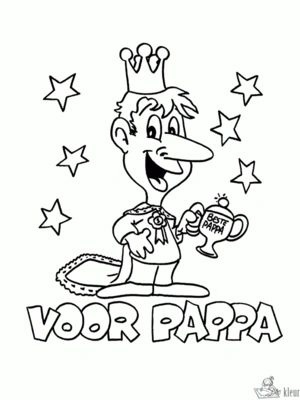 Vaderdag 2 kleurplaat om te printen en kleuren