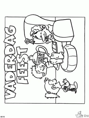 Vaderdag 33 kleurplaat om te printen en kleuren