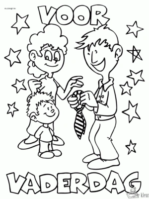 Vaderdag 5 kleurplaat om te printen en kleuren