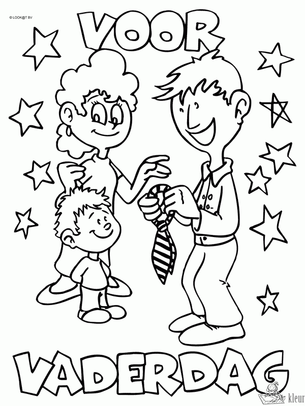 Vaderdag 5 kleurplaat