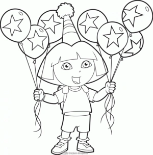 Verjaardag 134 kleurplaat om te printen en kleuren