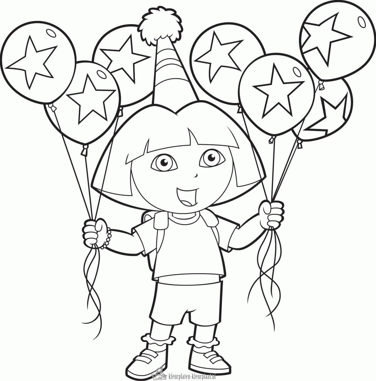 Verjaardag 134 kleurplaat