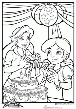 Verjaardag 70 kleurplaat om te printen en kleuren