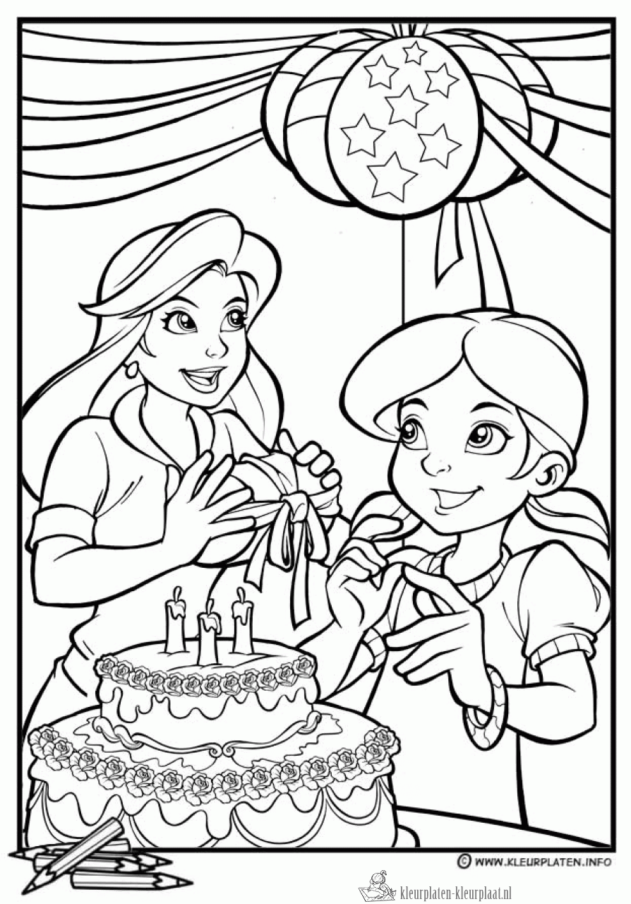 Verjaardag 70 kleurplaat