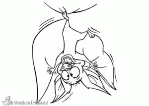 Vleermuis kleurplaten om te printen en kleuren