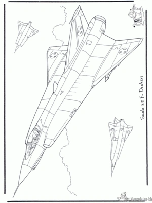 Vliegtuig 11 kleurplaat om te printen en kleuren
