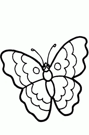 Vlinder 13 kleurplaat om te printen en kleuren