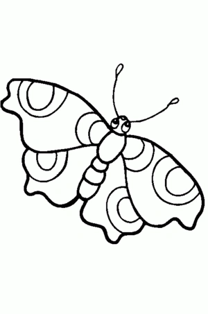 Vlinder 20 kleurplaat om te printen en kleuren