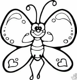 Vlinder 22 kleurplaat om te printen en kleuren