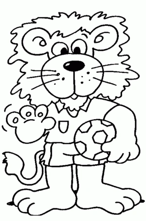 Voetbal 1 kleurplaat om te printen en kleuren