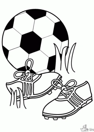 Voetbal 16 kleurplaat om te printen en kleuren