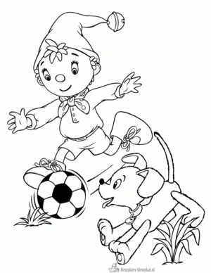 Voetbal 18 kleurplaat om te printen en kleuren