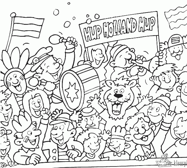 Voetbal 2 kleurplaat