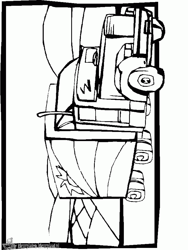 Vrachtwagen 4 kleurplaat