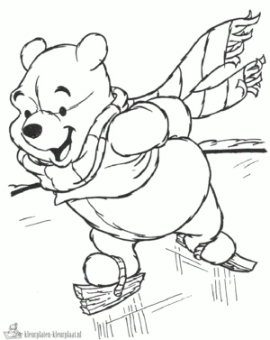 Winter 2 kleurplaat om te printen en kleuren