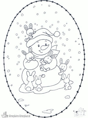 Winter 3 kleurplaat om te printen en kleuren