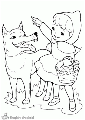 Wolf 16 kleurplaat om te printen en kleuren