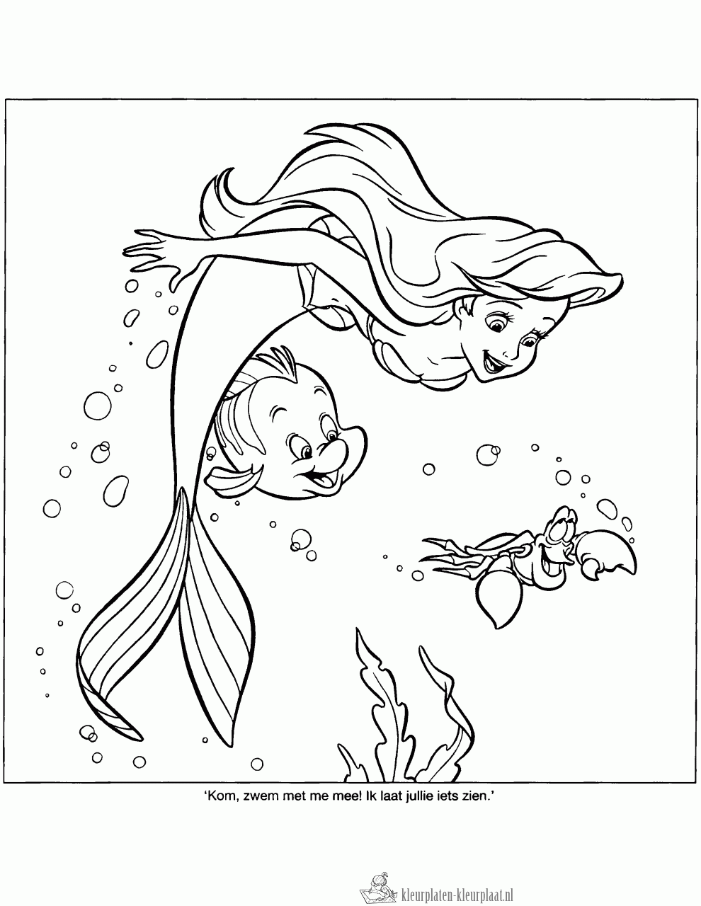 Zeemeermin 46 kleurplaat